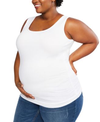 Motherhood Maternity - Maternity Plus Size Ruched Tank Top