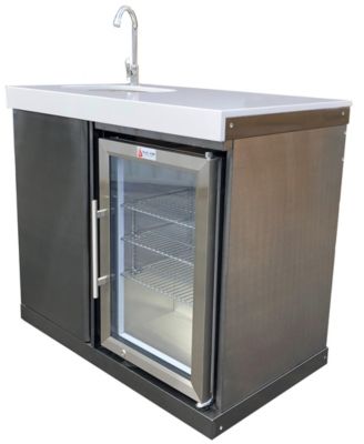 Mont Alpi Outdoor Kitchen Sink and Fridge