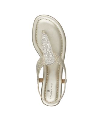 Women's Kayte Embellished T-Strap Flat Sandals