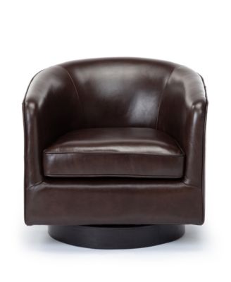 Turner Top Grain Leather Swivel Chair