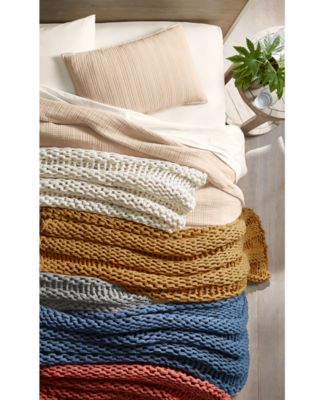 Oake Chunky Knit Throw & Decorative Pillows, Created for Macy's