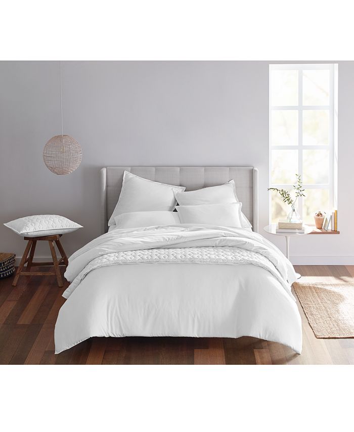 Oake Solid Reversible Cotton Tencel 3Pc. Comforter Set, Full/Queen