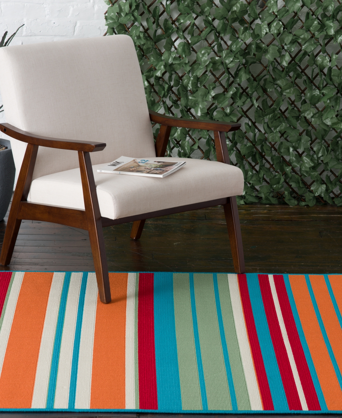 Northern Weavers Vera Lewis Stripe Outdoor Area Rug