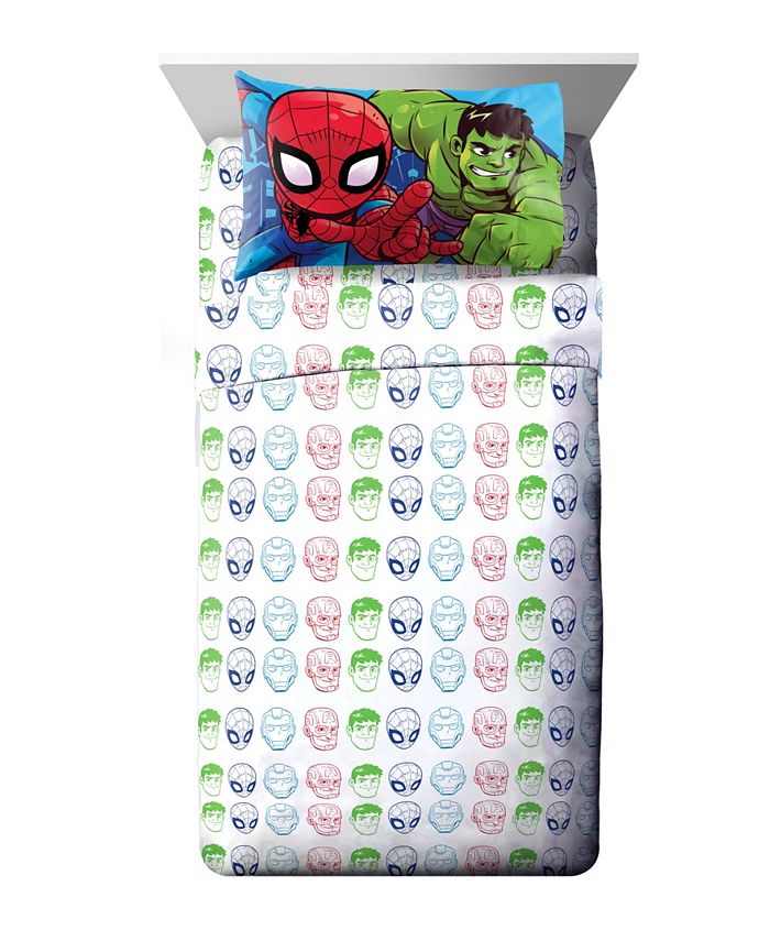 Marvel Amigos Toddler Bed Set, 4 Pieces - Macy's