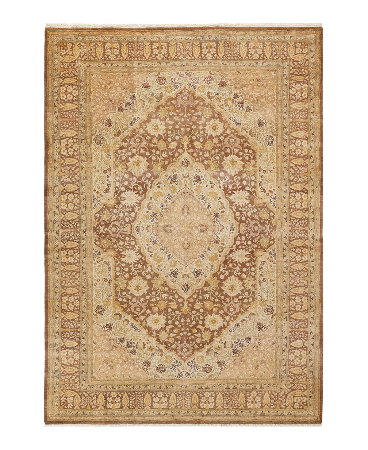 Closeout! Adorn Hand Woven Rugs Mogul M1354 6'2in x 9'1in Area Rug - Chocolate