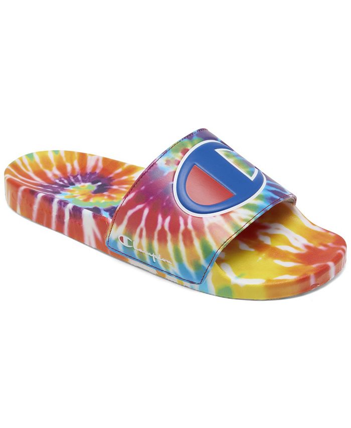 Champion Men s IPO Tie Dye Slide Sandals from Finish Line Macy s