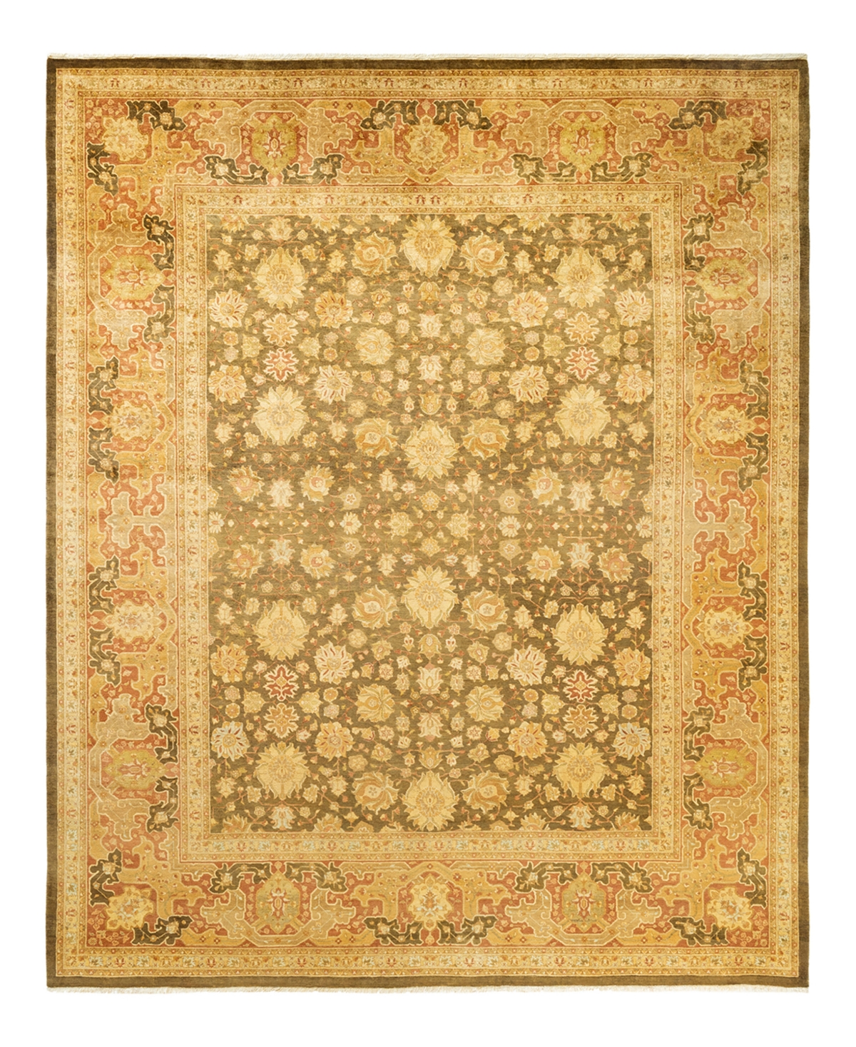 Closeout! Adorn Hand Woven Rugs Mogul M1422 8'2in x 10'2in Area Rug - Olive
