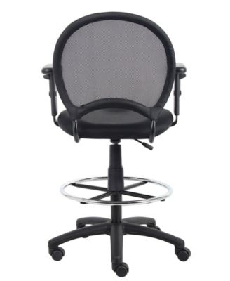 Mesh Drafting Stool with Adjustable Arms