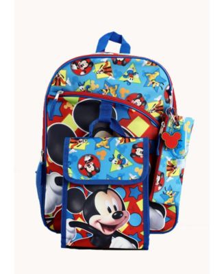 Bioworld Kids Mickey Mouse 6 Piece Backpack Set - Macy's