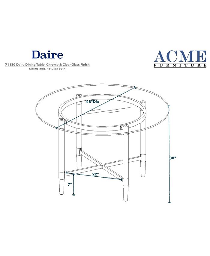 Acme Furniture Daire Dining Table Macy's