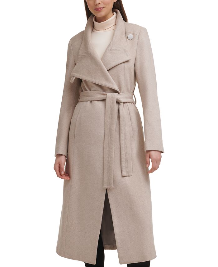 Cole Asymmetrical Belted Maxi Coat & Reviews Coats Women