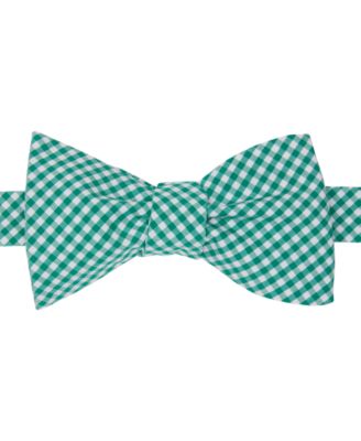 Tommy Hilfiger Men's Willard Gingham Tie Blue Size Regular