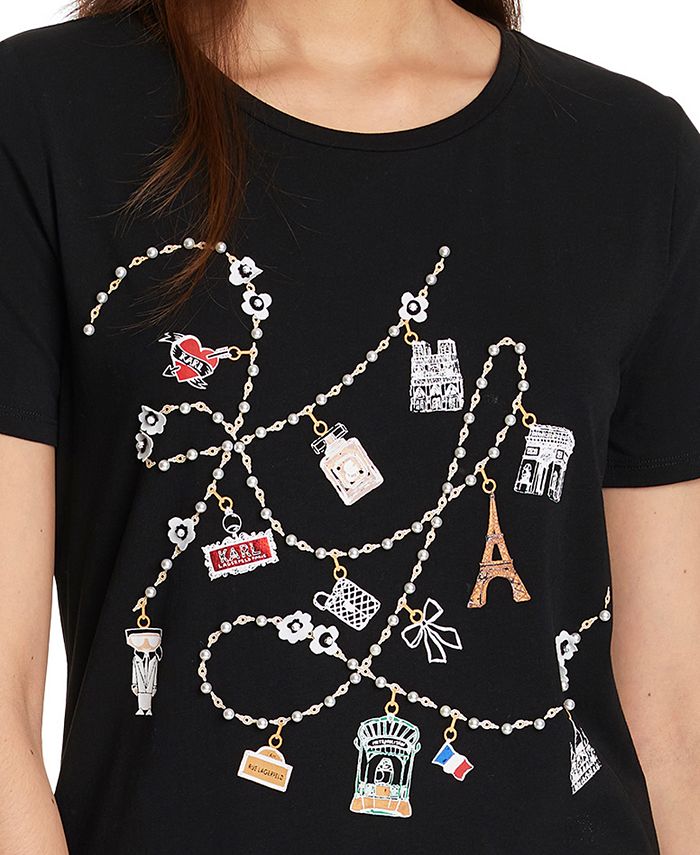 karl lagerfeld paris iconic motif shirt