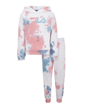 Toddler Girls Tie Dye Hoodie and Jogger Set