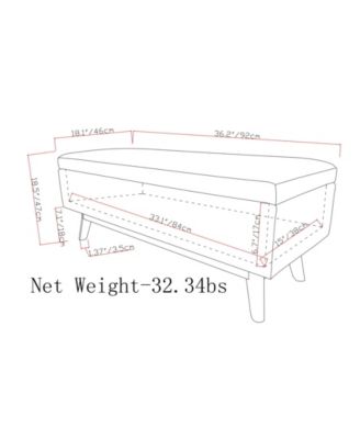 Owen Small Rectangular Storage Ottoman