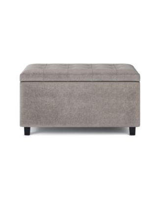 Cosmopolitan Contemporary Rectangle Storage Ottoman