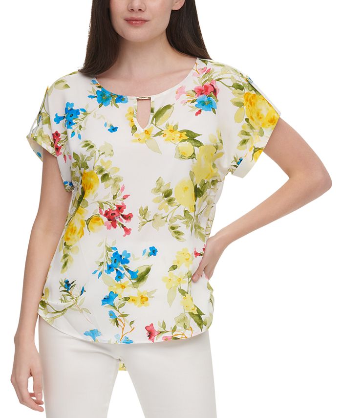 Calvin klein floral top 2025