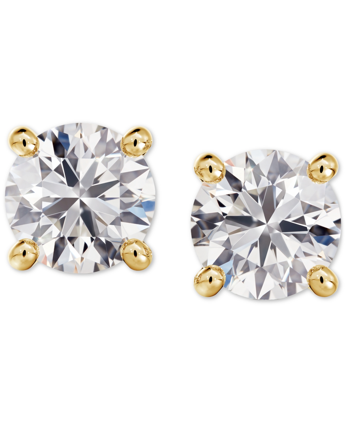 De Beers Forevermark Portfolio By  Diamond Stud Earrings (1/2 Ct. T.w.) In 14k White, Yellow Or Rose In Yellow Gold