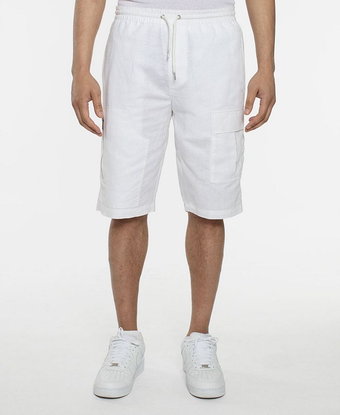 Sean John Men's Linen Utility Shorts - Macy's