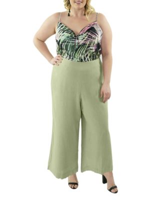 plus size linen pants