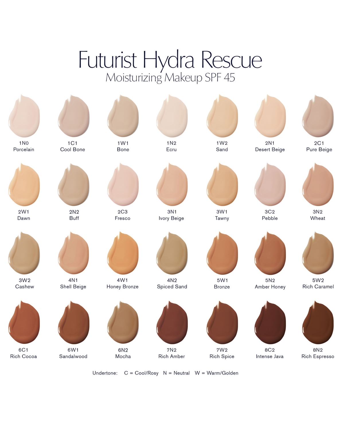 Shop Estée Lauder Futurist Hydra Rescue Moisturizing Foundation Spf 45, 1.2 Oz. In C Rich Cocoa