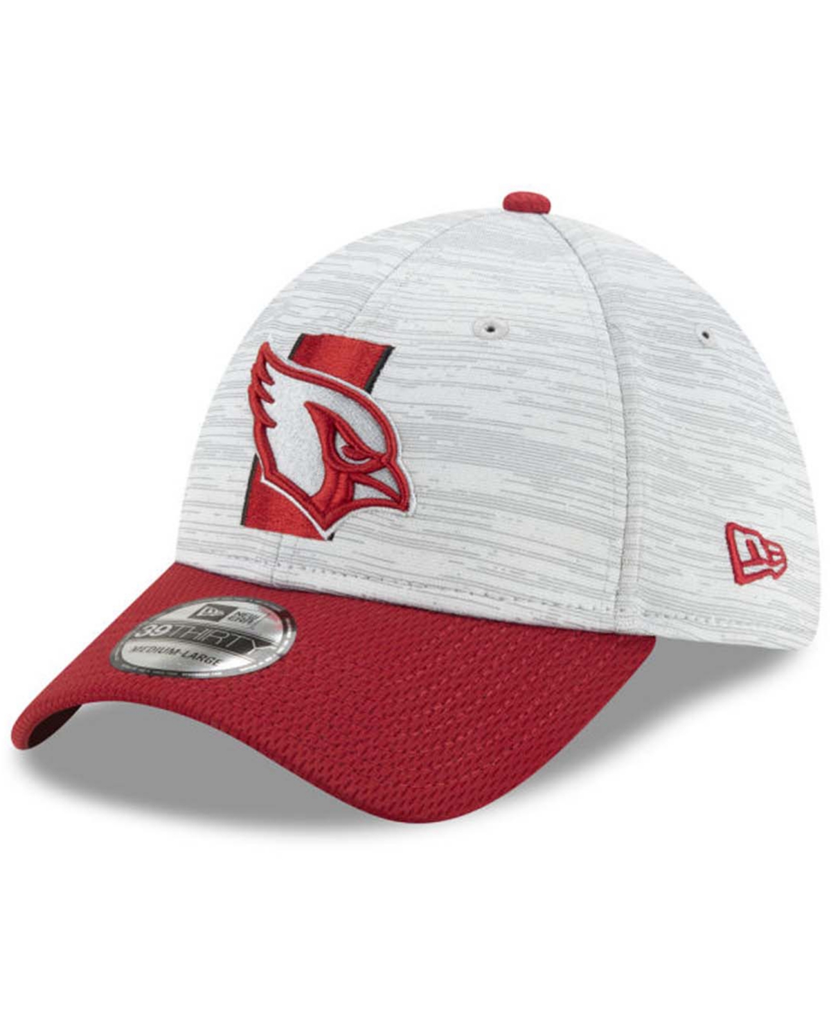Shop New Era Arizona Cardinals 2021 Training 39thirty Cap In Gray,red