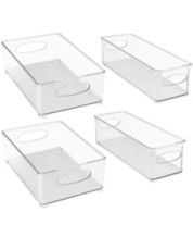 Zulay Kitchen 4 Pack Medium Clear Fridge Organizers and Storage - Macy's