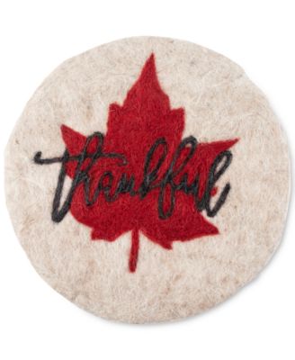 Thirstystone - Thankful Leaf Felted Wool Trivet