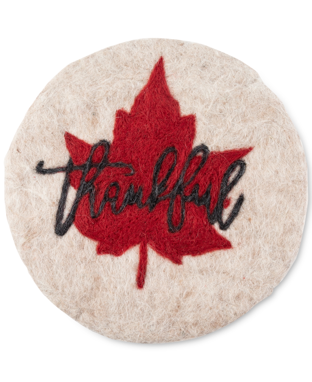UPC 795785581454 product image for Thirstystone Thankful Leaf Felted Wool Trivet | upcitemdb.com