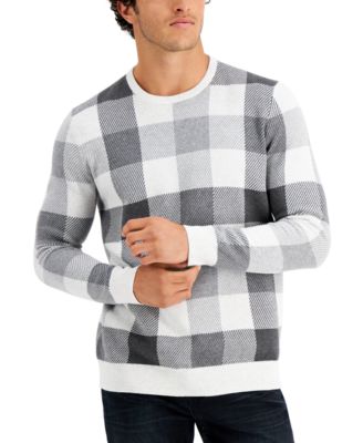 Plaid Waffle-Stitch Sweater, Created 