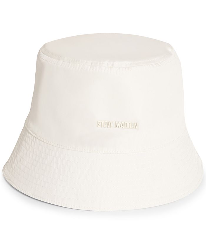 Steve Madden Women's Solid Satin-Lined Nylon Bucket Hat & Reviews ...