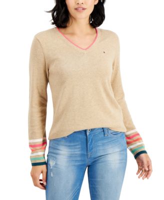 tommy hilfiger ivy v neck sweater