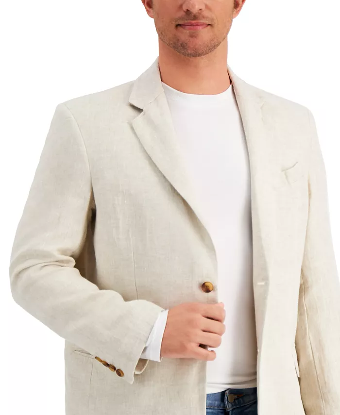 Men's 100% Linen Blazer - thumbnail 8