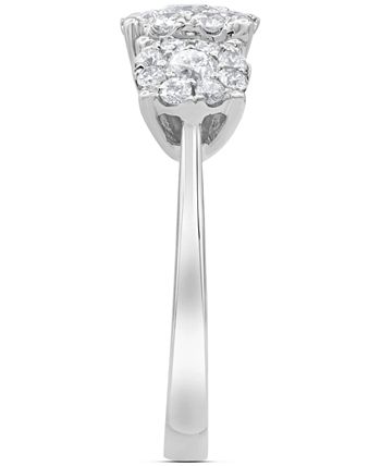 Macy's - Diamond Triple Halo Ring (1 ct. t.w.) in 10k White Gold