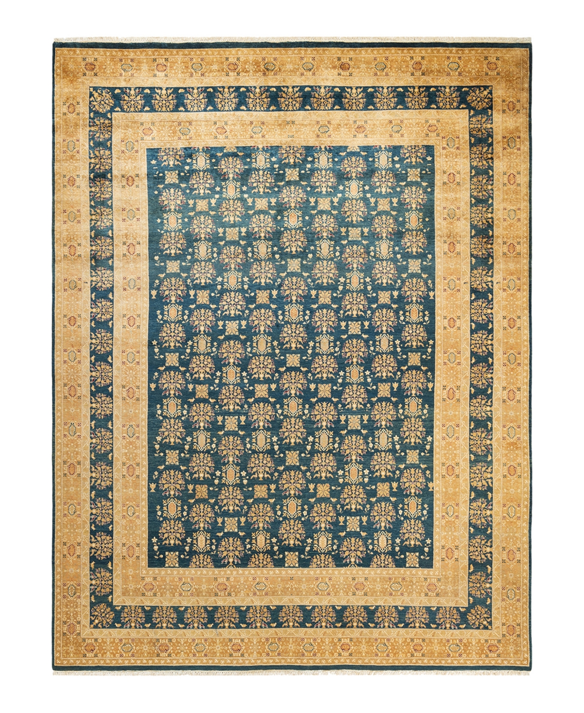Adorn Hand Woven Rugs Mogul M1462 8'1" X 10'8" Area Rug In Blue
