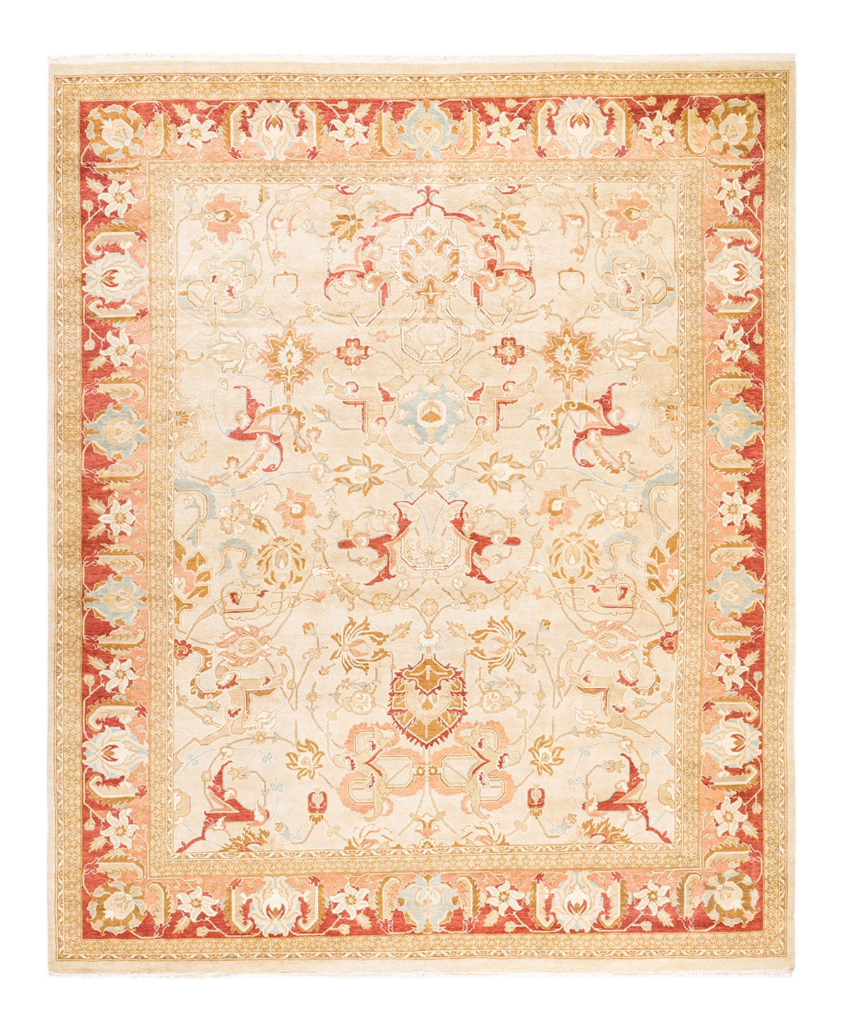Closeout! Adorn Hand Woven Rugs Mogul M1462 8'1in x 10'1in Area Rug - Ivory
