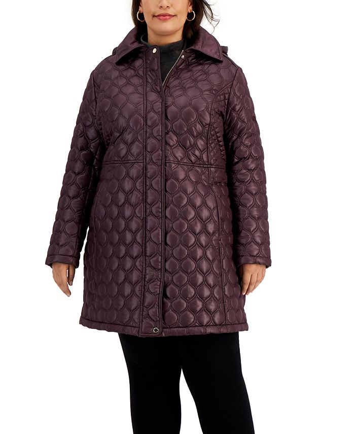 Via spiga on sale hooded quilted coat