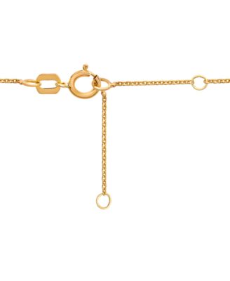 Diamond Dangle Statement Necklace (1/4 ct. t.w.) in 14k Gold, 16" + 2" extender, Created for Macy's