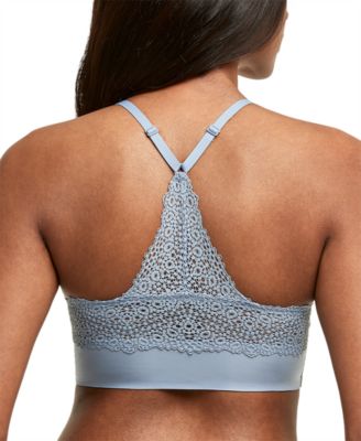 Pure Comfort V Neck Lace Back Xbk Black