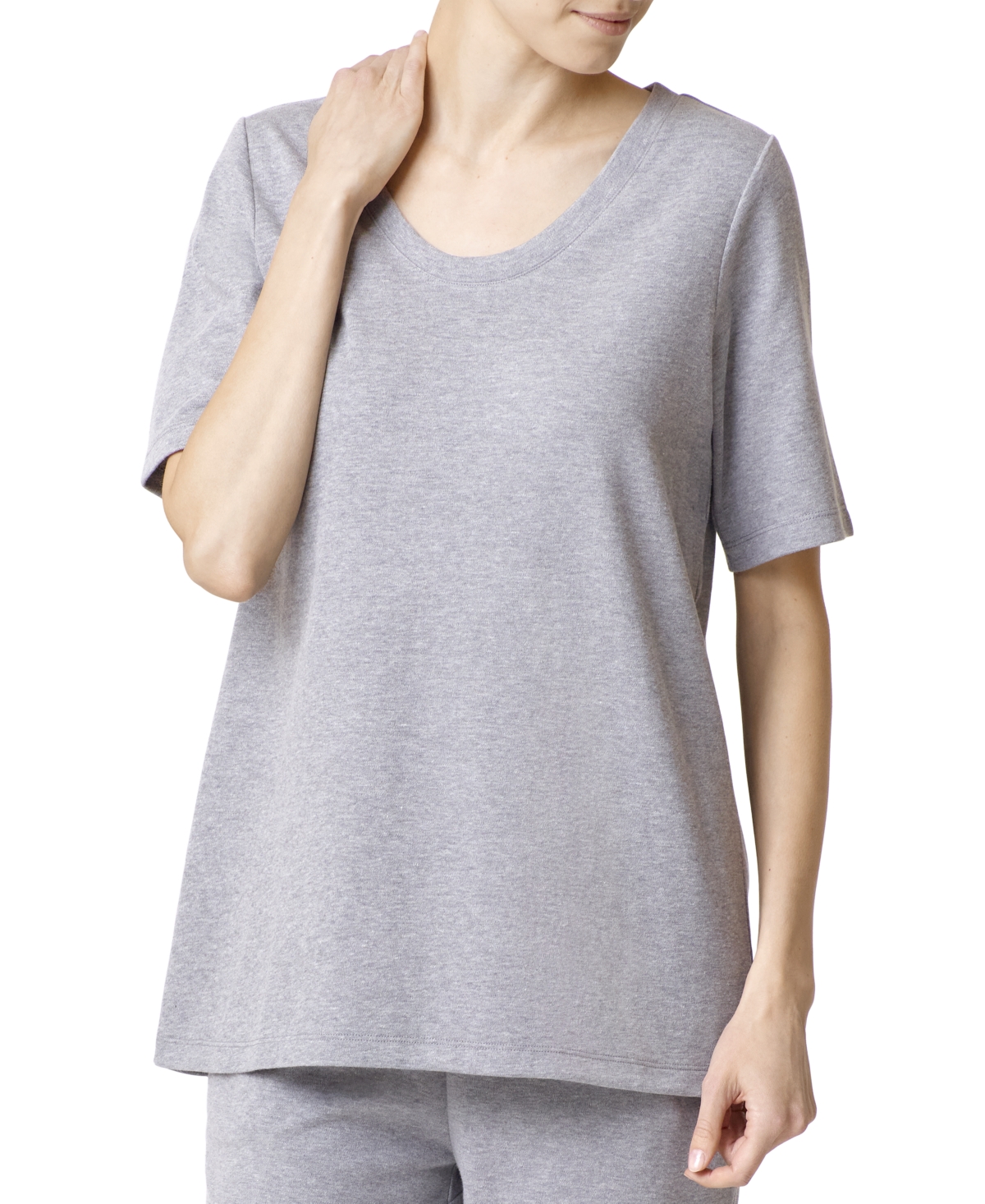 Wear Ever U R Lounge Elbow-Sleeve T-Shirt - Black
