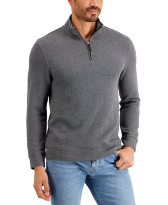 Club Room Men's Birdseye Quarter-Zip 