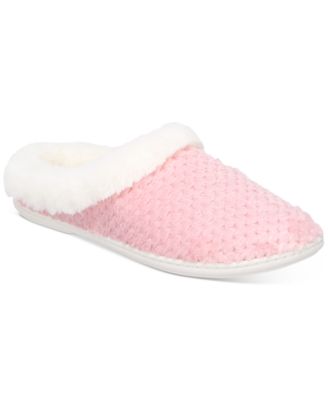 Photo 1 of Size Women's XL Charter Club Women's Faux-Fur-Trim Hoodback Boxed Slippers