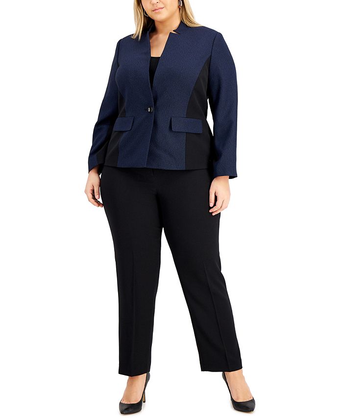 Le Suit Plus Size Pant Suit - Macy's