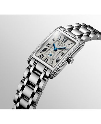 Longines - Women's Swiss DolceVita Diamond (3/8 ct. t.w.) Stainless Steel Bracelet Watch 21x32mm L52550716