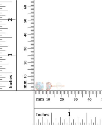 Lab-Grown Opal Stud Earrings (3/4 ct. t.w.) in Sterling Silver