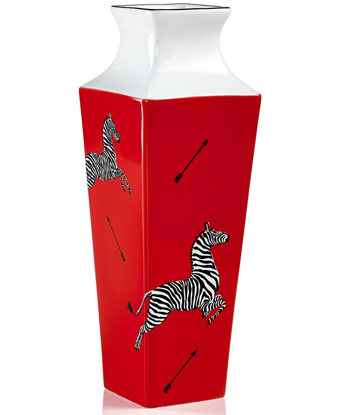 Scalamandre by Lenox Zebra Red Bud Vase Macy's