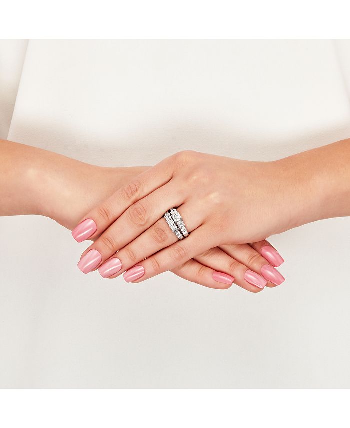 Macy's Diamond Bridal Ring Set (3 ct. t.w.) in 14K White Gold Macy's