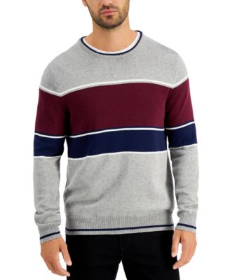 Club Room Men's Color Blocked Sweater, Created For Macy's & Reviews ...