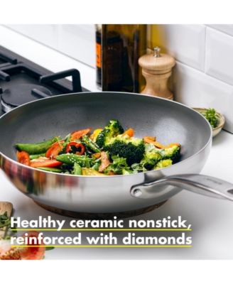 Chatham Stainless Ceramic Nonstick Wok, 11"