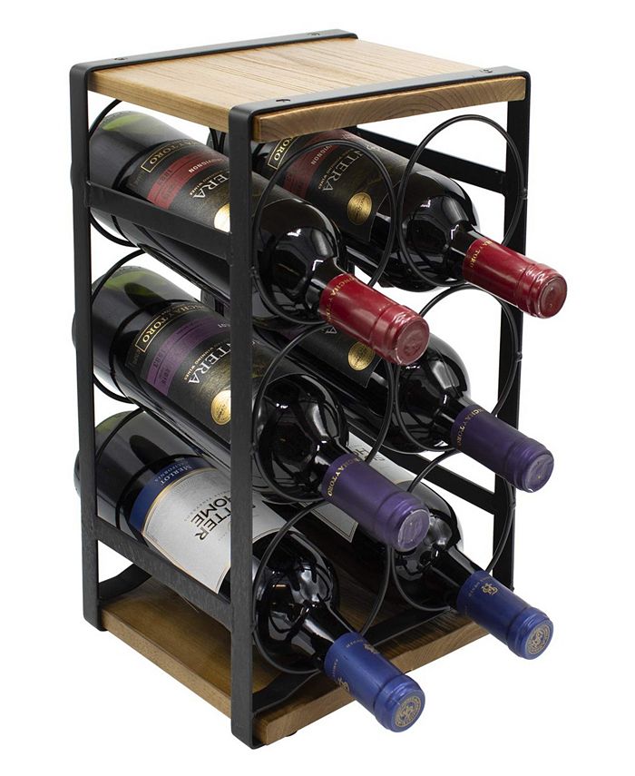 Sorbus Rustic Countertop Wine Rack Macy's